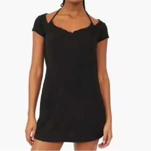 Free People Beach Vivi Black Mini Dress Size Small Swim Cover